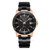 Alexandre Christie AC 6141 MD Black Rosegold Stainless Steel